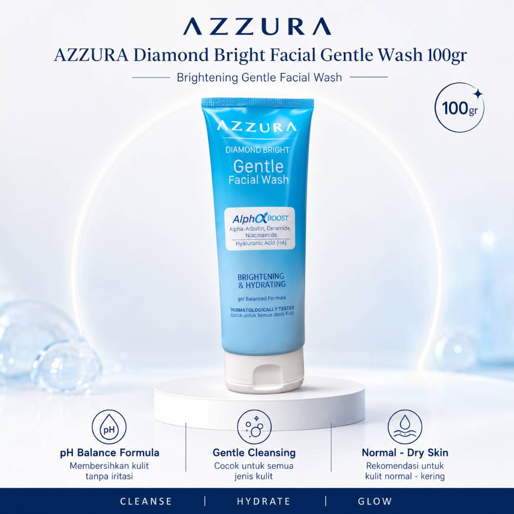 AZZURA Diamond Bright Facial Gentle Wash 100gr